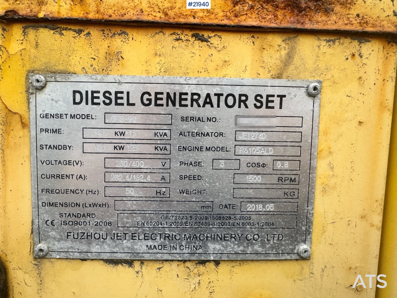Generator set FUZHOU Strømaggregat: picture 17