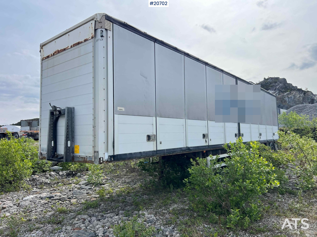 HRD 3 akslet kapelltralle rep.objekt m/ full sideåpning - Closed box semi-trailer: picture 3 HRD 3 akslet kapelltralle rep.objekt m/ full sideåpning - Closed box semi-trailer: picture 3