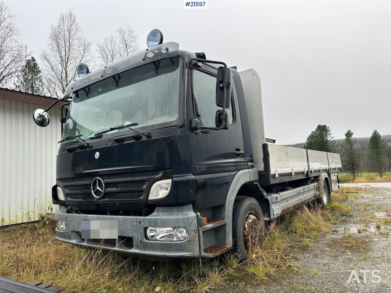 Mercedes 1524 L planbil m/ ny kompressor og vinterdekk. Ikke EU godkjent. - Dropside/ Flatbed truck: picture 1 Mercedes 1524 L planbil m/ ny kompressor og vinterdekk. Ikke EU godkjent. - Dropside/ Flatbed truck: picture 1