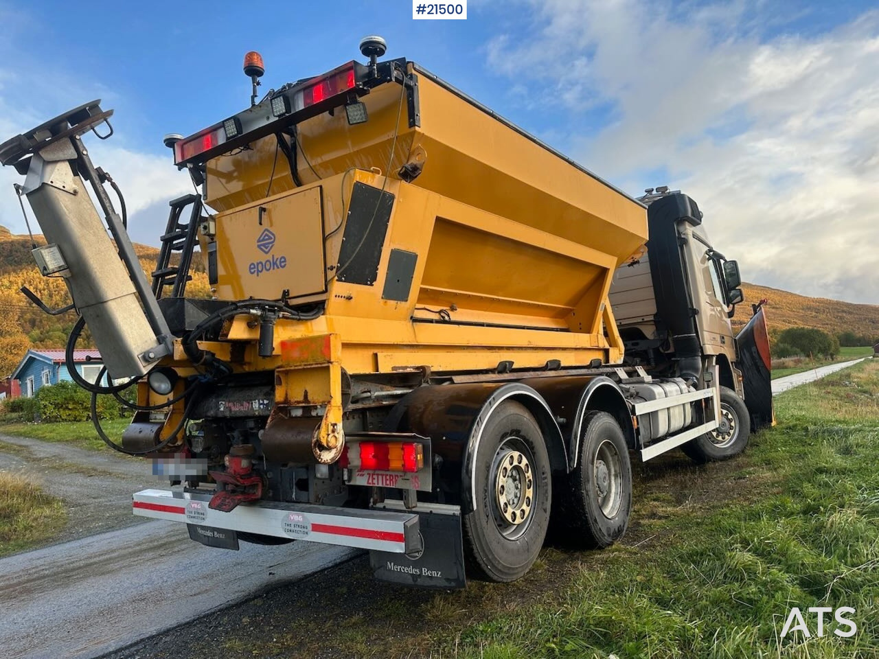 Mercedes Actros 2848 4x4+2 brøyterigget krokbil - Hook lift truck: picture 5 Mercedes Actros 2848 4x4+2 brøyterigget krokbil - Hook lift truck: picture 5