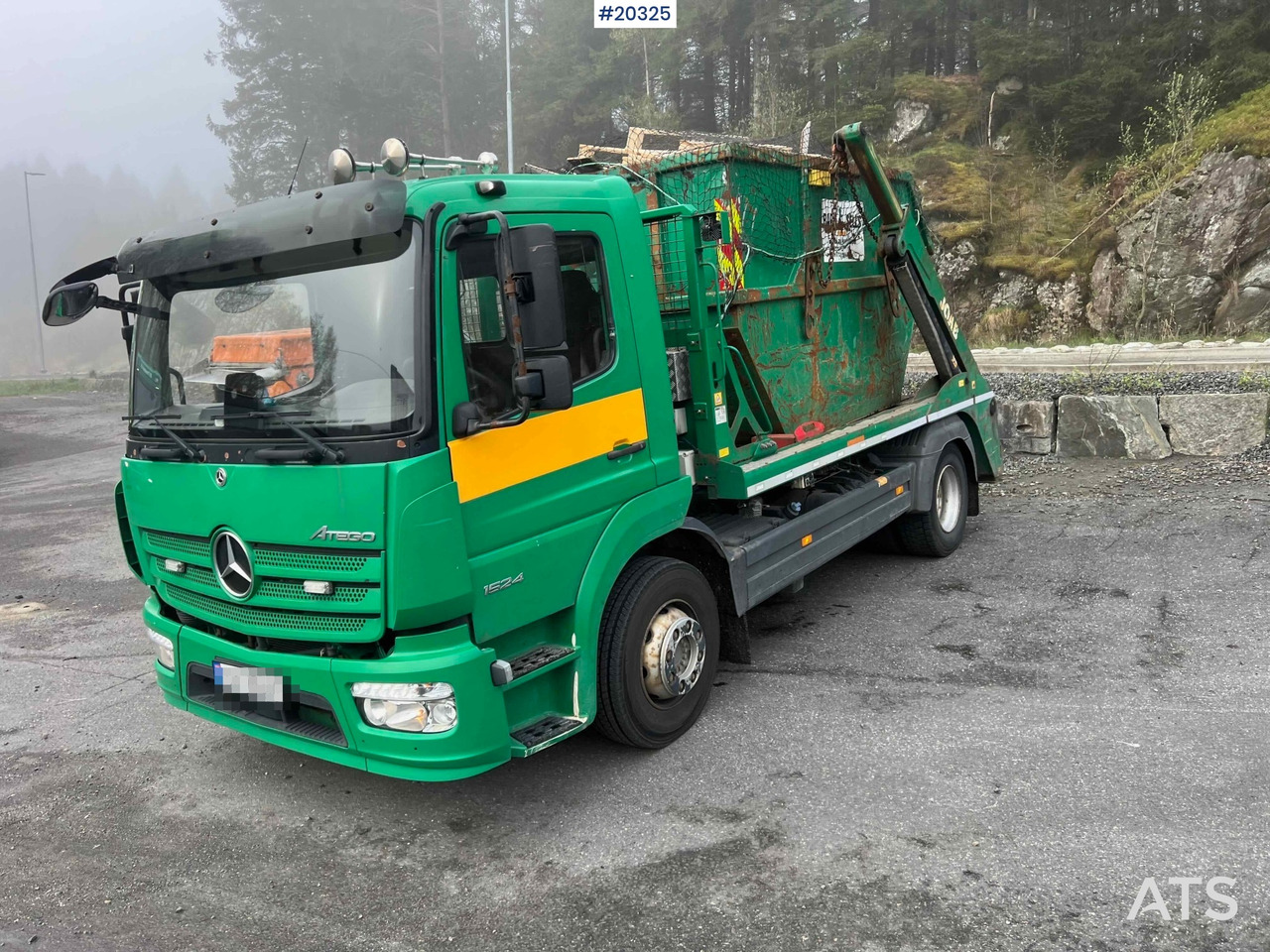 Skip loader truck Mercedes Atego 1524 4x2 Liftdumper. SE VIDEO: picture 31