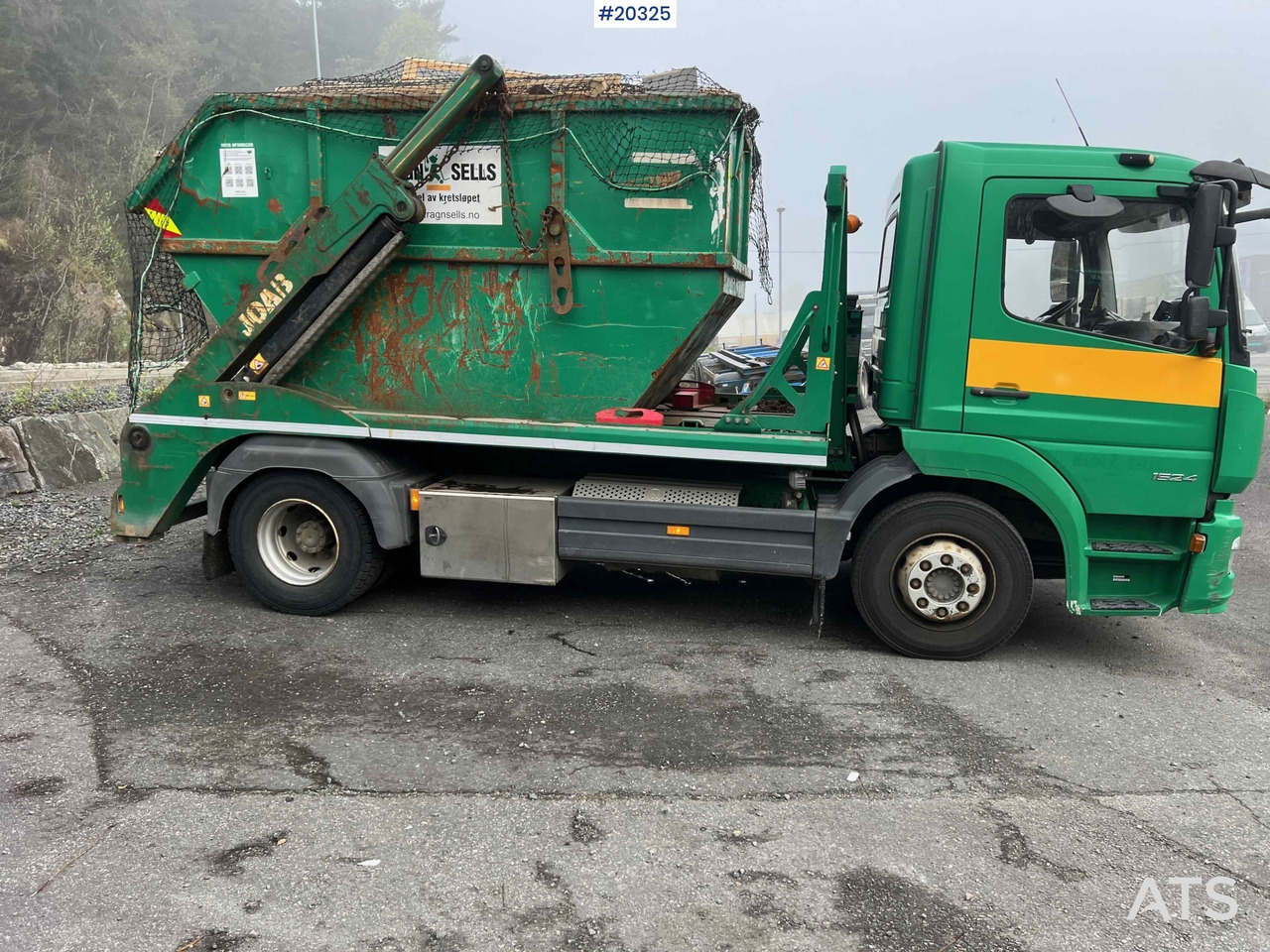Skip loader truck Mercedes Atego 1524 4x2 Liftdumper. SE VIDEO: picture 13