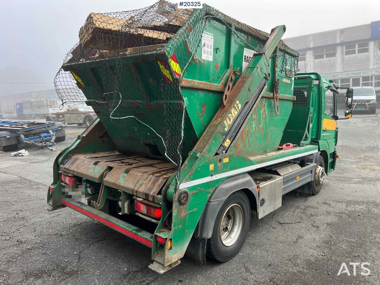 Skip loader truck Mercedes Atego 1524 4x2 Liftdumper. SE VIDEO: picture 17