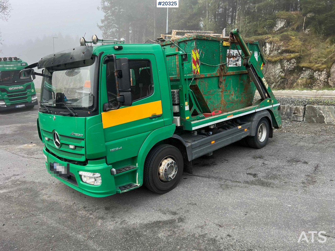 Skip loader truck Mercedes Atego 1524 4x2 Liftdumper. SE VIDEO: picture 30