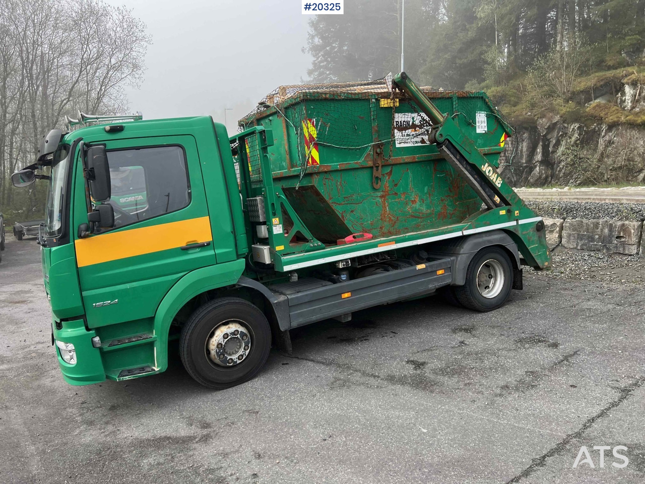 Skip loader truck Mercedes Atego 1524 4x2 Liftdumper. SE VIDEO: picture 28