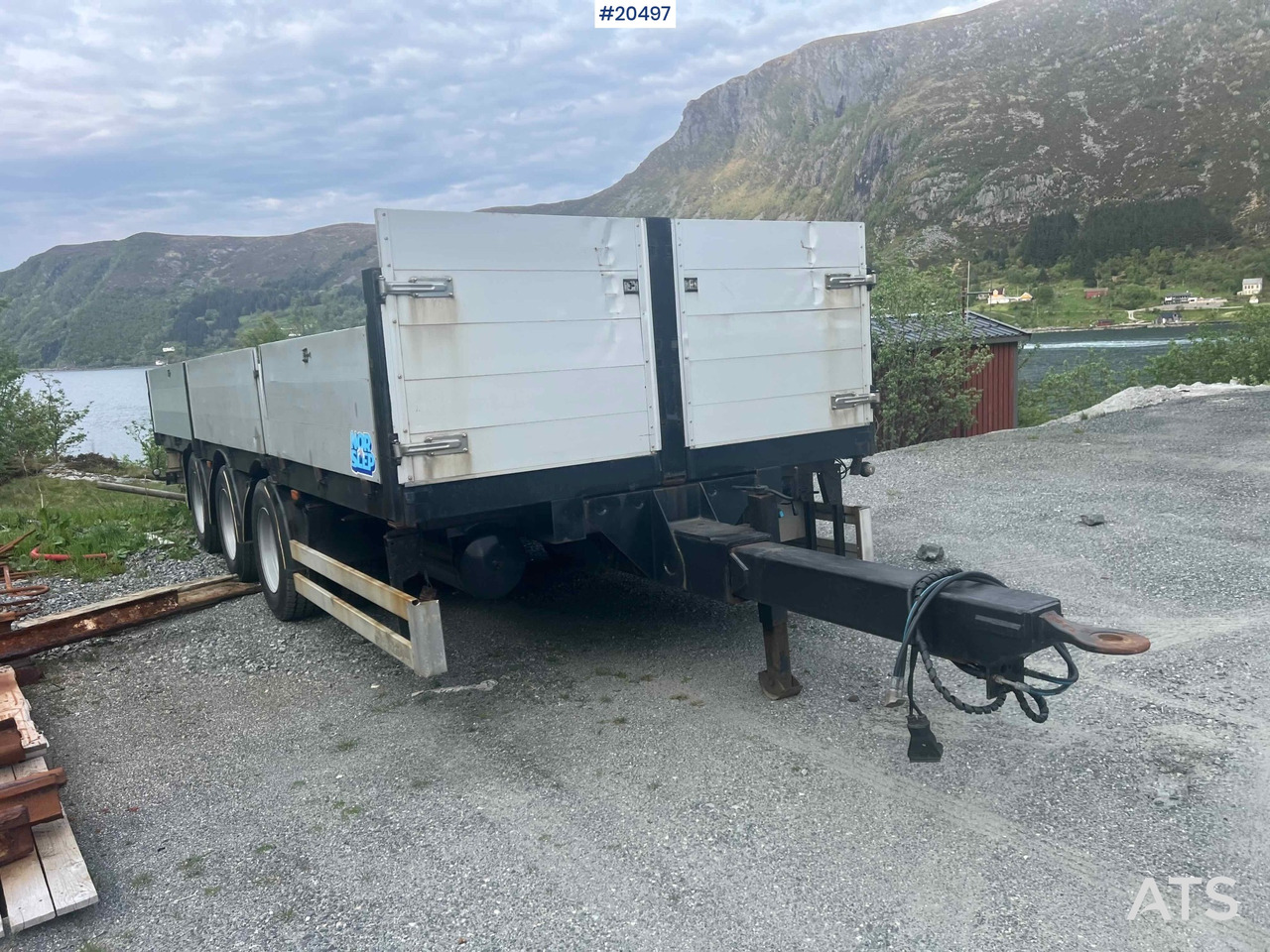 Dropside/ Flatbed trailer Nor-Slep 3 Akslet: picture 8