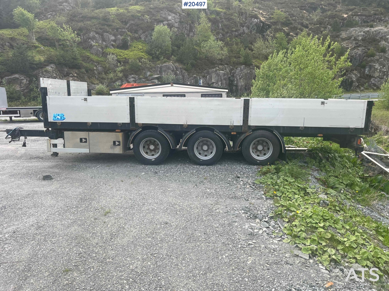 Dropside/ Flatbed trailer Nor-Slep 3 Akslet: picture 17
