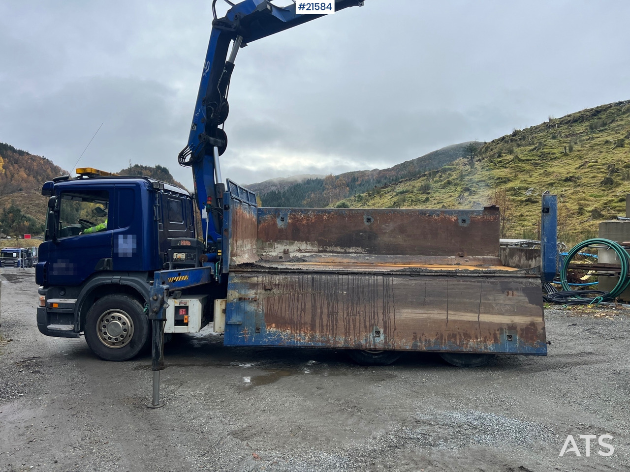 Scania P380 6x2 kranbil m/tipp, m/14t/ og m/Hiab kran - Crane truck: picture 1 Scania P380 6x2 kranbil m/tipp, m/14t/ og m/Hiab kran - Crane truck: picture 1