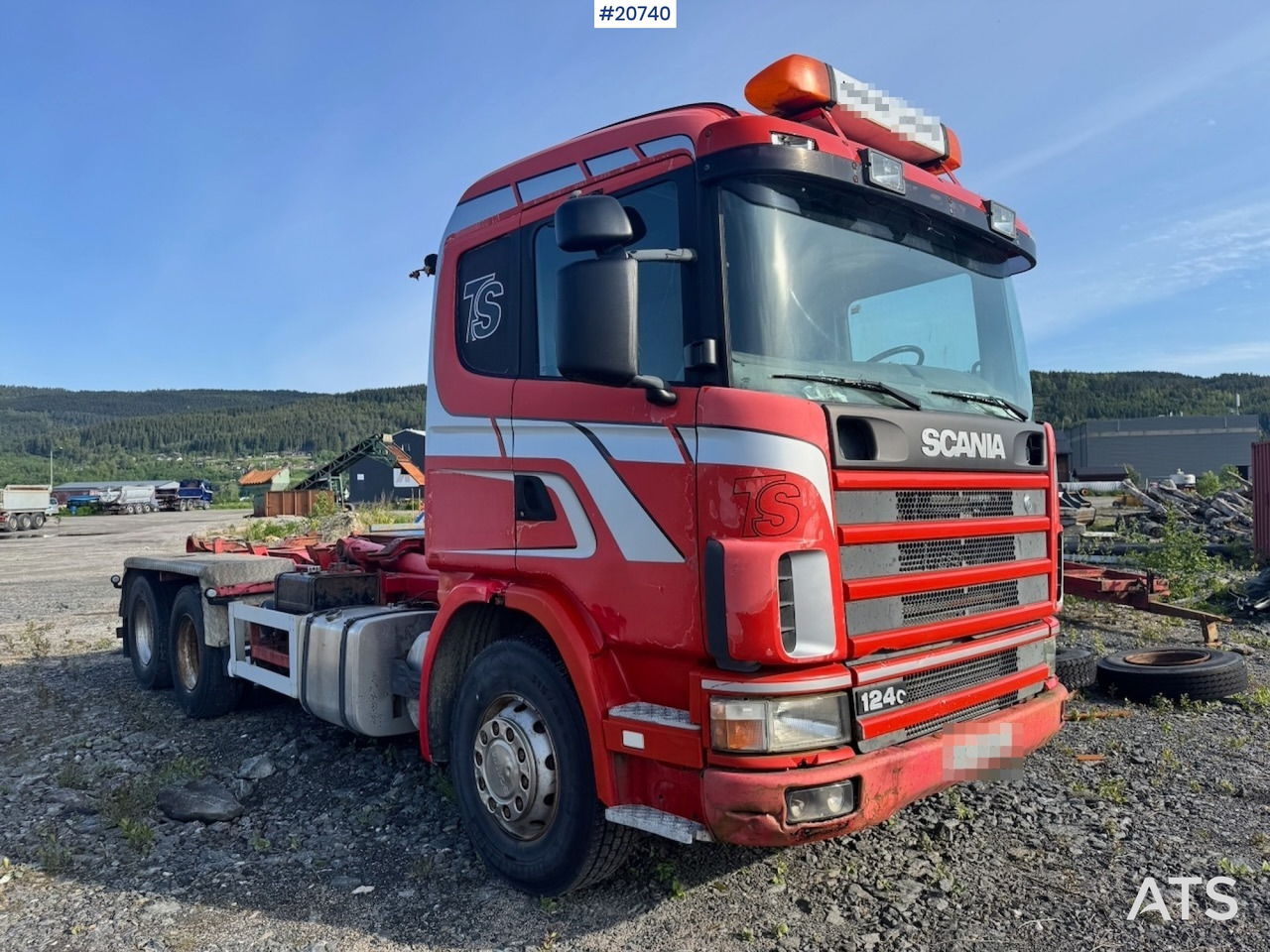 Scania R124 - Hook lift truck: picture 1 Scania R124 - Hook lift truck: picture 1