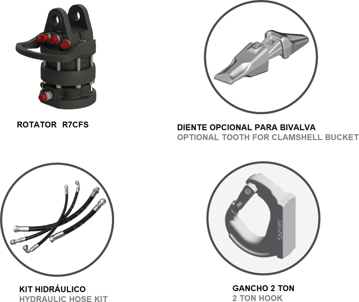 Clamshell bucket for digging BV-M 400 - Clamshell bucket for Loader crane: picture 4 Clamshell bucket for digging BV-M 400 - Clamshell bucket for Loader crane: picture 4