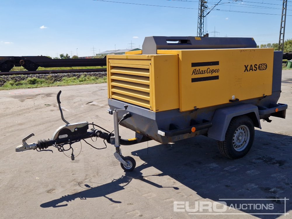 2012 Atlas Copco XAS186 375CFM - Air compressor: picture 1 2012 Atlas Copco XAS186 375CFM - Air compressor: picture 1