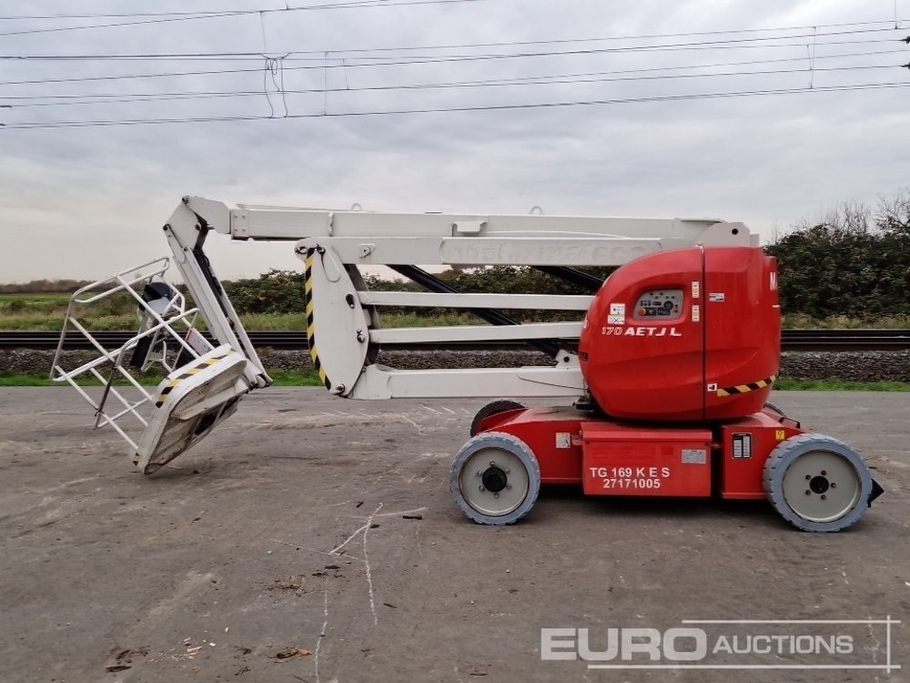 2012 Manitou 170AETJ Articulated Boom Lift, 16.9m Working Height, 200kg Platform Capacity, Non Marking Tyres - Aerial platform: picture 2 2012 Manitou 170AETJ Articulated Boom Lift, 16.9m Working Height, 200kg Platform Capacity, Non Marking Tyres - Aerial platform: picture 2