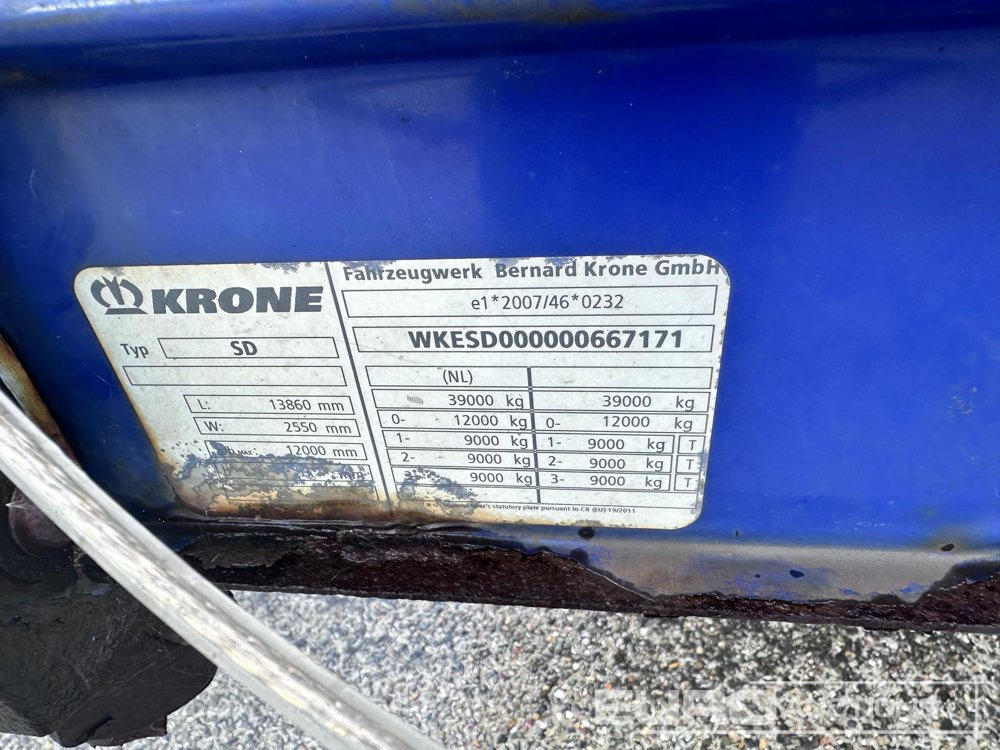 Curtainsider semi-trailer 2015 Krone Mega Liner, Curtainsider, 3 Axle (Dutch Reg. Docs): picture 36 Curtainsider semi-trailer 2015 Krone Mega Liner, Curtainsider, 3 Axle (Dutch Reg. Docs): picture 36