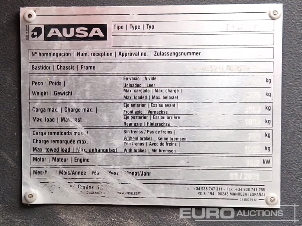 Telescopic handler 2021 Ausa T144H: picture 26