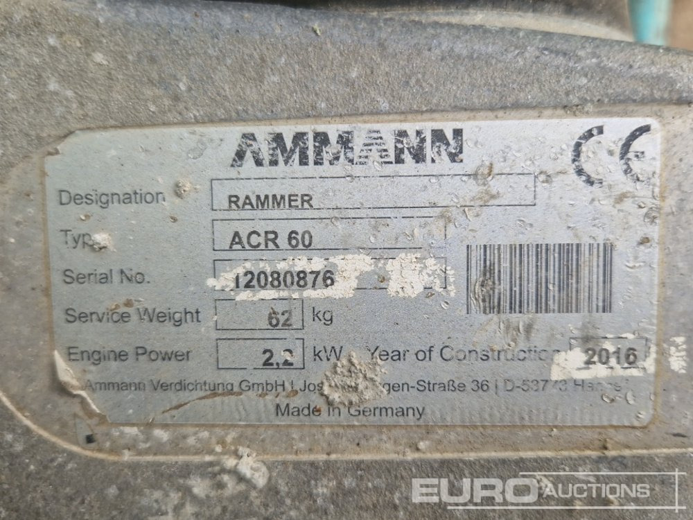 Asphalt machine Ammann Compaction Rammer + Hydraulic Breaker, MORIN to suit Mini Excavator: picture 6