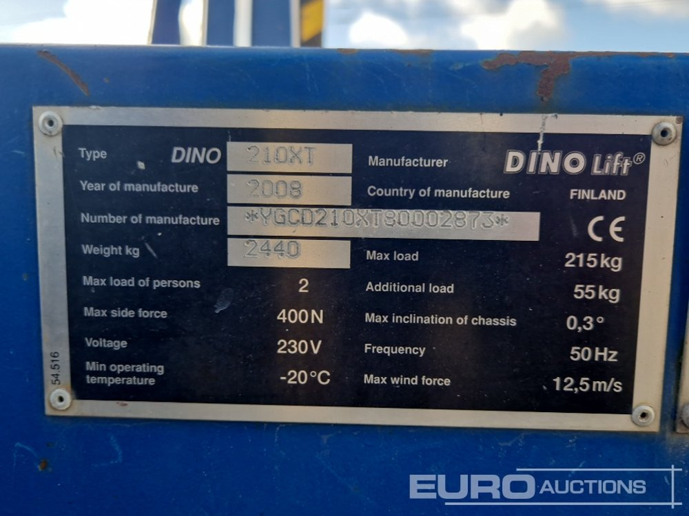 Articulated boom Dino 210XT: picture 27 Articulated boom Dino 210XT: picture 27