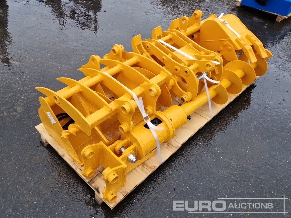 Unused 2025 GIYI QTY (8) CAT 301 Excavator Attachment, Rake, Ripper, Grabber, 12” Auger, 16” Auger, 8” Digging Bucket, 24”, 32” Ditching Bucket - Bucket: picture 4 Unused 2025 GIYI QTY (8) CAT 301 Excavator Attachment, Rake, Ripper, Grabber, 12” Auger, 16” Auger, 8” Digging Bucket, 24”, 32” Ditching Bucket - Bucket: picture 4