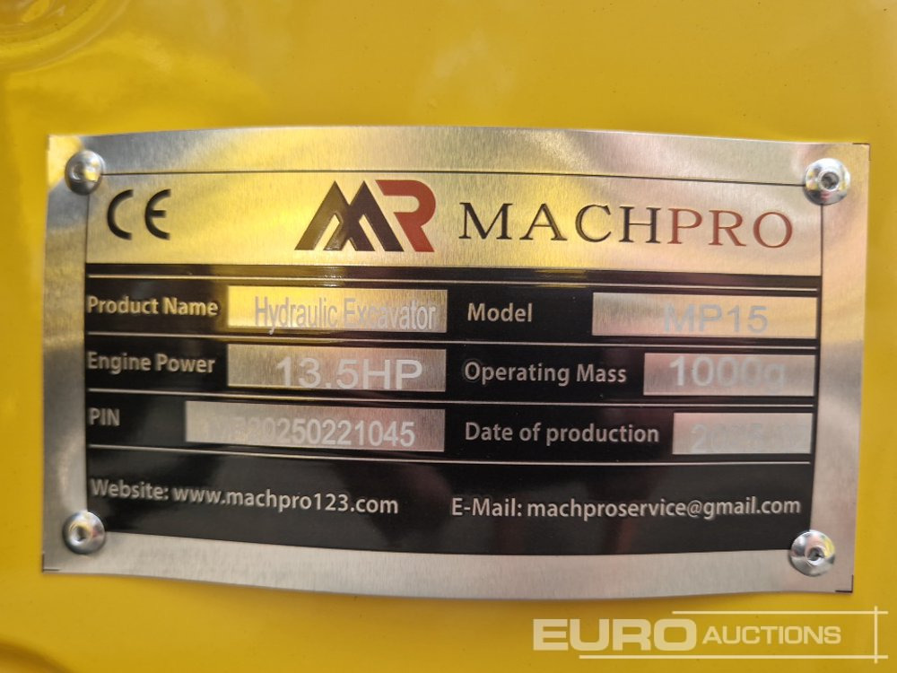 Mini excavator Unused 2025 Machpro MP15: picture 25