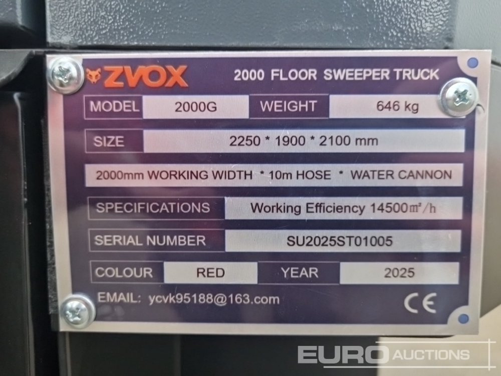 Road sweeper Unused 2025 Zvox 2000G: picture 24