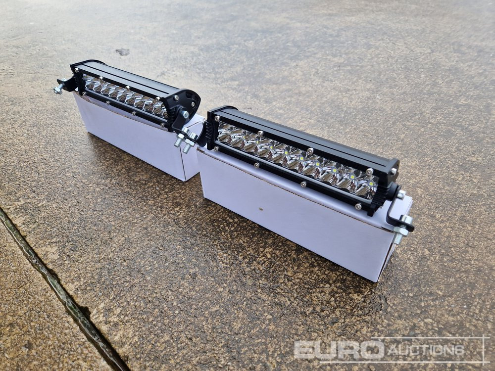 Unused 7" 60W LED Light Bar, Mounting Brackets, IP68 Waterproof (2 of) - Construction equipment: picture 1 Unused 7" 60W LED Light Bar, Mounting Brackets, IP68 Waterproof (2 of) - Construction equipment: picture 1