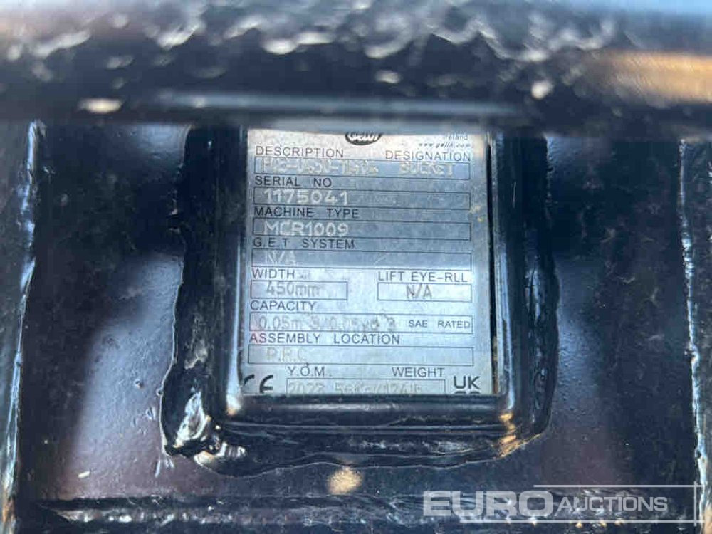 Geith Bucket H03-0450-11404 to Suit MCR1009 (S/Ns 1175041, 1175042) (2 of) - Bucket: picture 5 Geith Bucket H03-0450-11404 to Suit MCR1009 (S/Ns 1175041, 1175042) (2 of) - Bucket: picture 5