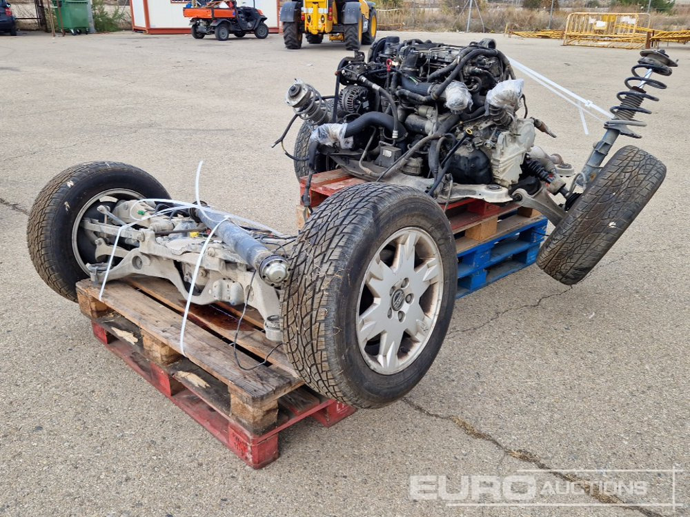 Pallet of Volvo XC70 Spares including Axles, Tyres, Engine components - Construction equipment: picture 2 Pallet of Volvo XC70 Spares including Axles, Tyres, Engine components - Construction equipment: picture 2