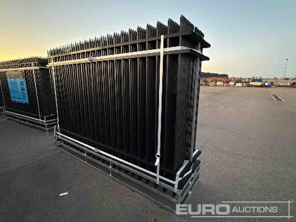 Tool/ Equipment Unused 2025 KMY Industrial Iron Site Fence, Qty (20 of) Fence Panels, (21 of) Posts (W10XH6') Powder Coated Surface: picture 6 Tool/ Equipment Unused 2025 KMY Industrial Iron Site Fence, Qty (20 of) Fence Panels, (21 of) Posts (W10XH6') Powder Coated Surface: picture 6