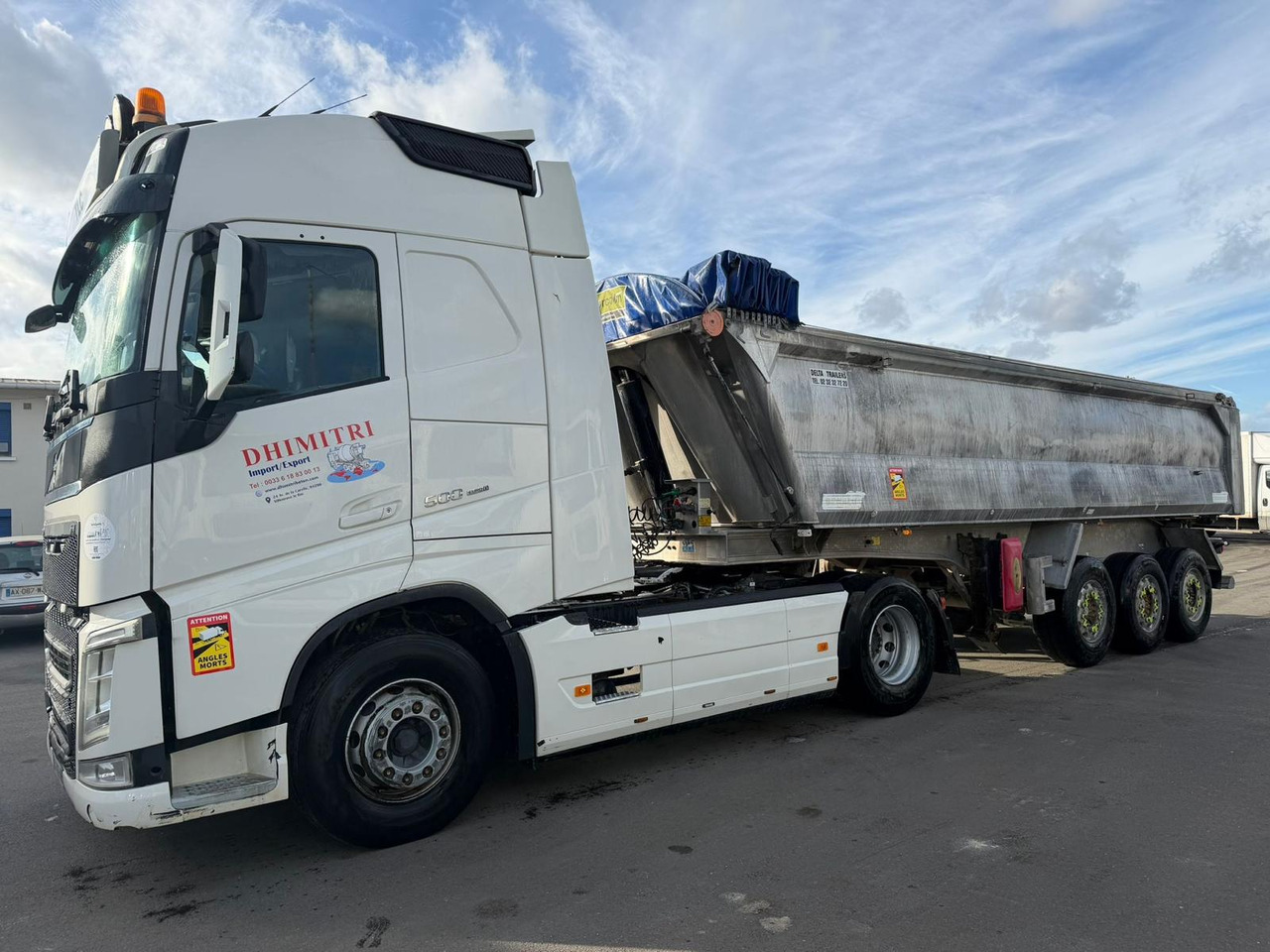 Ensemble tracteur + semi benne arrière DL-666-MB - Tractor unit, Tipper semi-trailer: picture 2 Ensemble tracteur + semi benne arrière DL-666-MB - Tractor unit, Tipper semi-trailer: picture 2