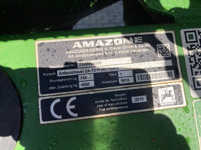 Amazone TS 4200 hydro - Fertilizer spreader: picture 2 Amazone TS 4200 hydro - Fertilizer spreader: picture 2