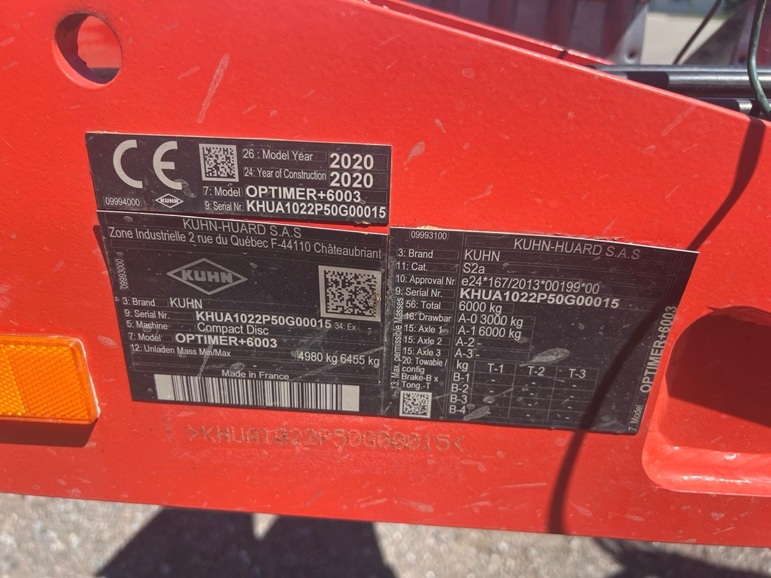 Kuhn Optimer 6003 - Harrow: picture 2 Kuhn Optimer 6003 - Harrow: picture 2
