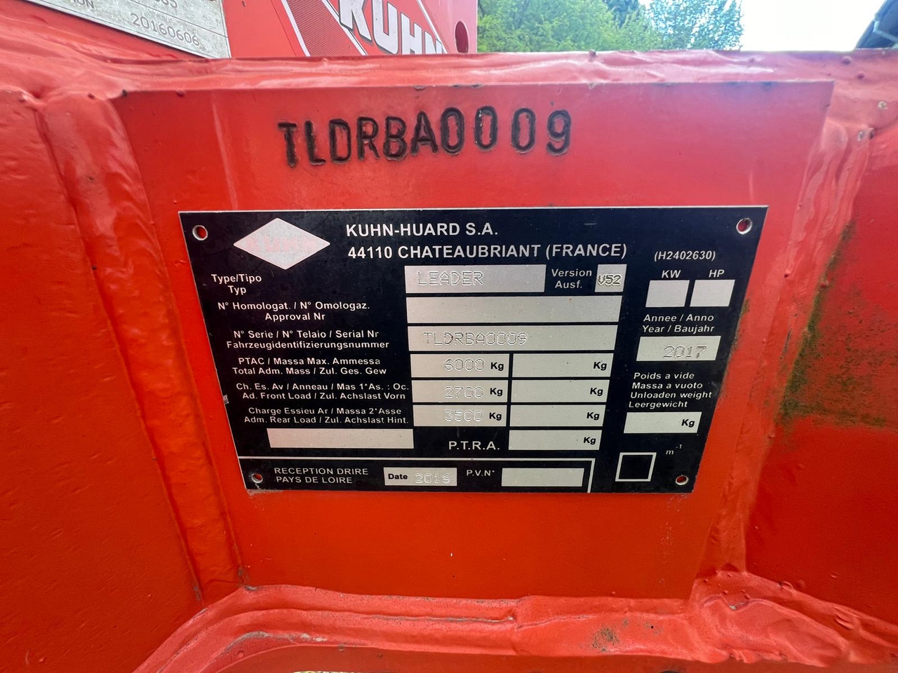 Kuhn Vari - Leader 7 Schar - Plow: picture 2 Kuhn Vari - Leader 7 Schar - Plow: picture 2