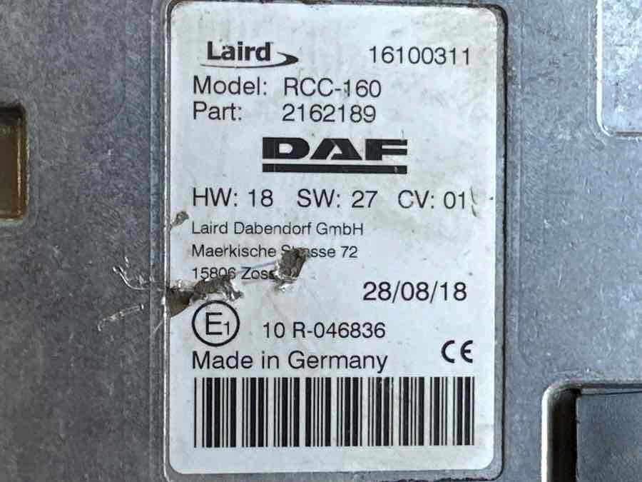DAF ECU TELEFON 2162189 - Electrical system for Truck: picture 2 DAF ECU TELEFON 2162189 - Electrical system for Truck: picture 2