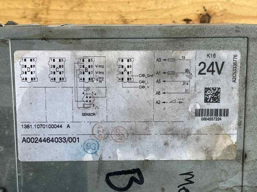 MERCEDES TACHO A0024464033 /001 - Electrical system for Truck: picture 2 MERCEDES TACHO A0024464033 /001 - Electrical system for Truck: picture 2