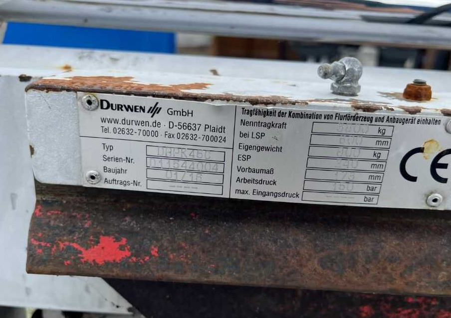 Durwen DRPK45C - Forks for Forklift: picture 5 Durwen DRPK45C - Forks for Forklift: picture 5