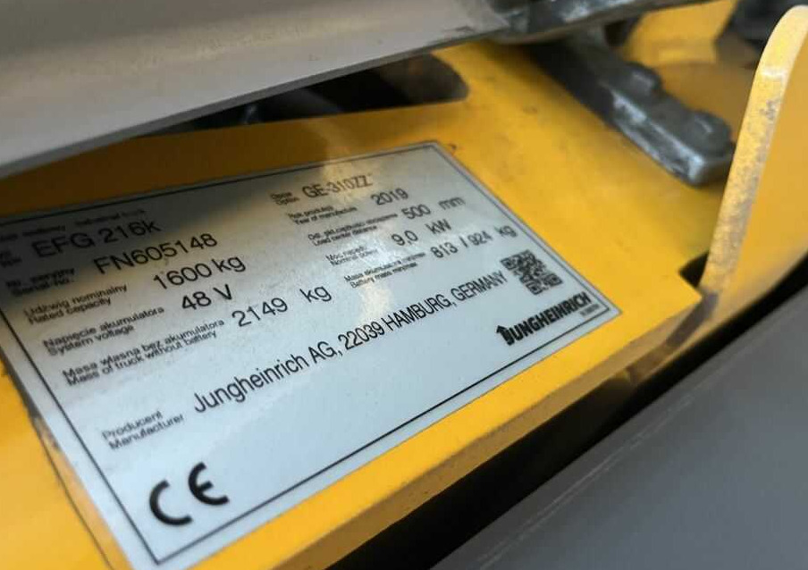Jungheinrich EFG216k - Electric forklift: picture 4 Jungheinrich EFG216k - Electric forklift: picture 4