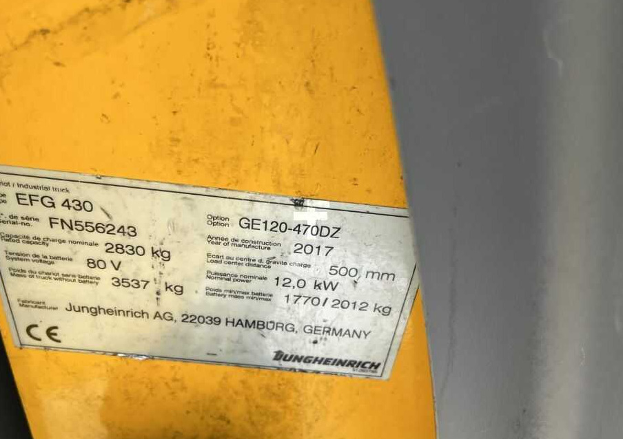 Jungheinrich EFG430 - Electric forklift: picture 4 Jungheinrich EFG430 - Electric forklift: picture 4