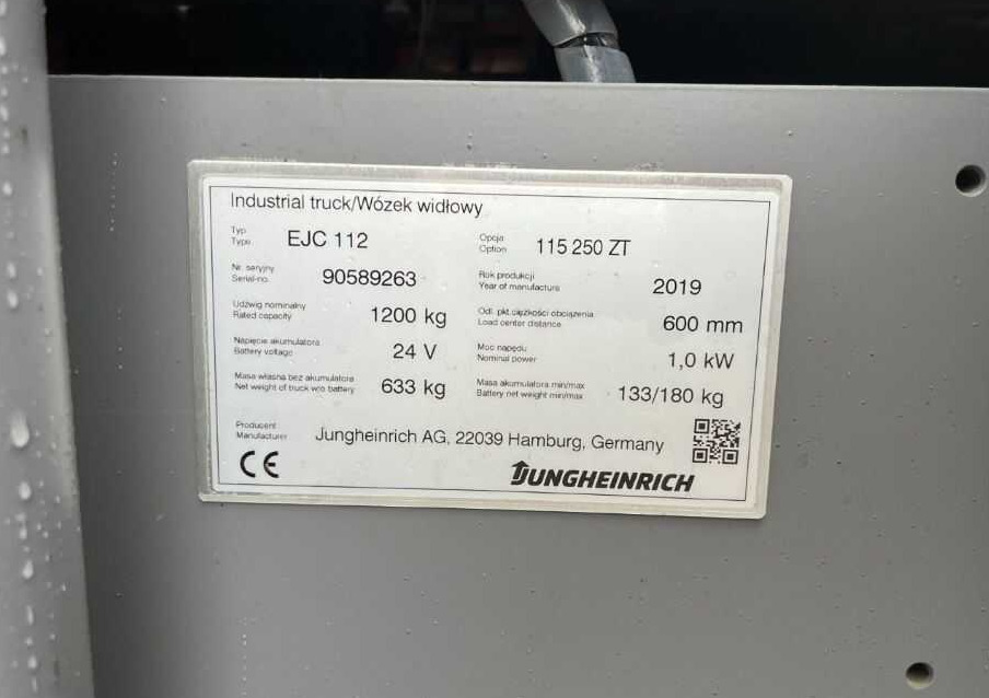 Jungheinrich EJC112 - Stacker: picture 4 Jungheinrich EJC112 - Stacker: picture 4