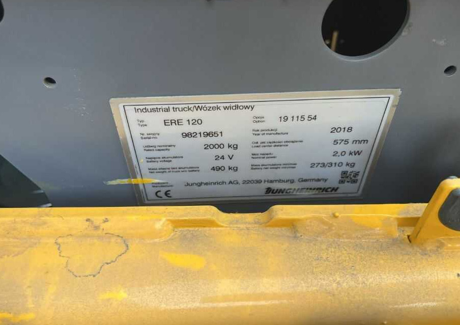 Jungheinrich ERE120 - Pallet truck: picture 4 Jungheinrich ERE120 - Pallet truck: picture 4