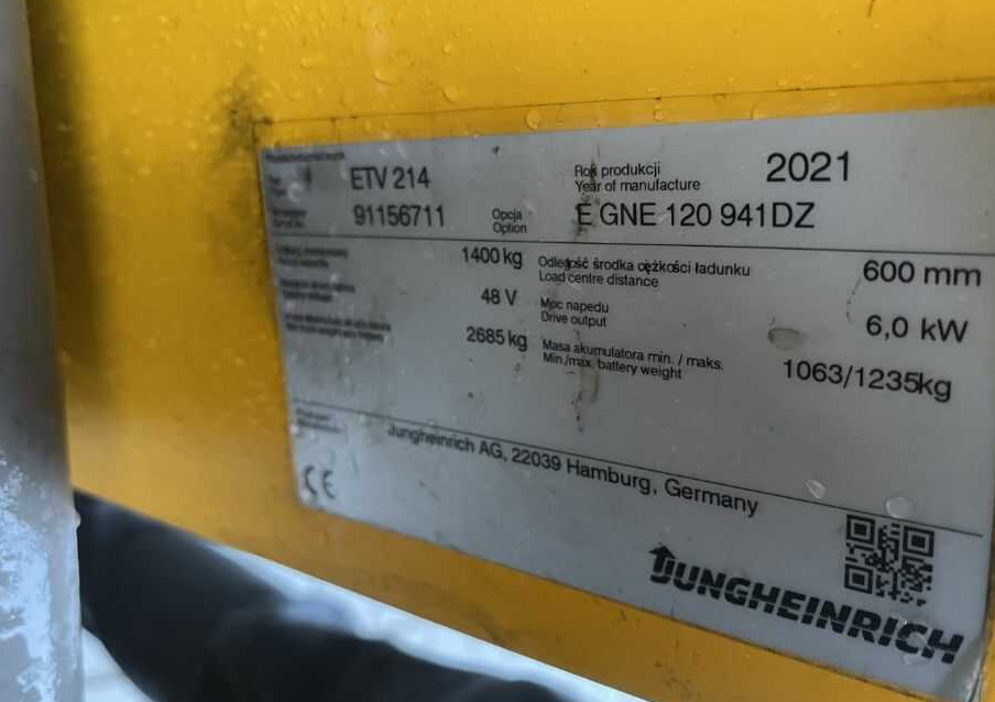 Jungheinrich ETV214 - Reach truck: picture 4 Jungheinrich ETV214 - Reach truck: picture 4