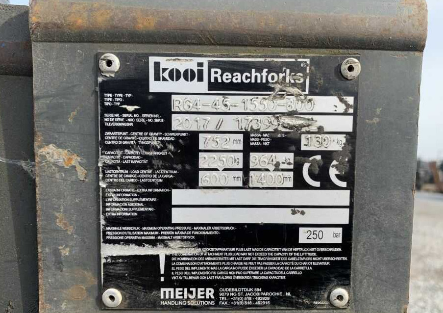 Kooi RG4-45-1550 - Boom for Material handling equipment: picture 1 Kooi RG4-45-1550 - Boom for Material handling equipment: picture 1