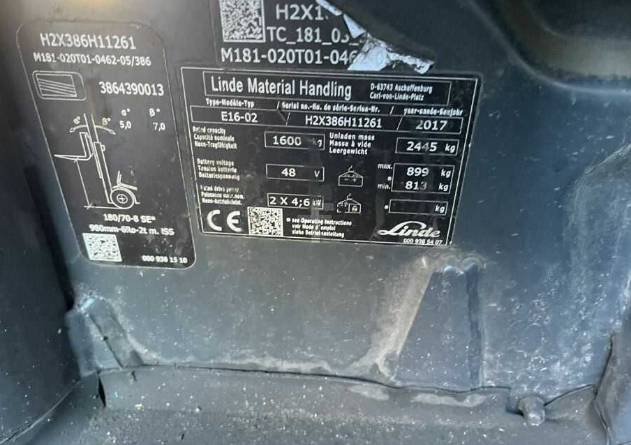 Linde E16-02 - Electric forklift: picture 4 Linde E16-02 - Electric forklift: picture 4