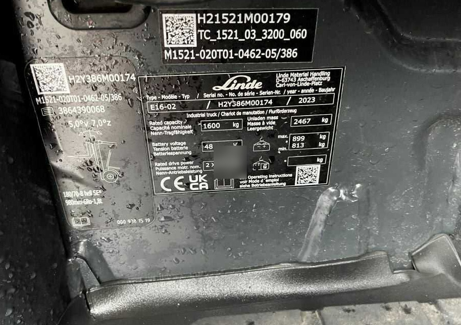 Linde E16-02 - Electric forklift: picture 4 Linde E16-02 - Electric forklift: picture 4