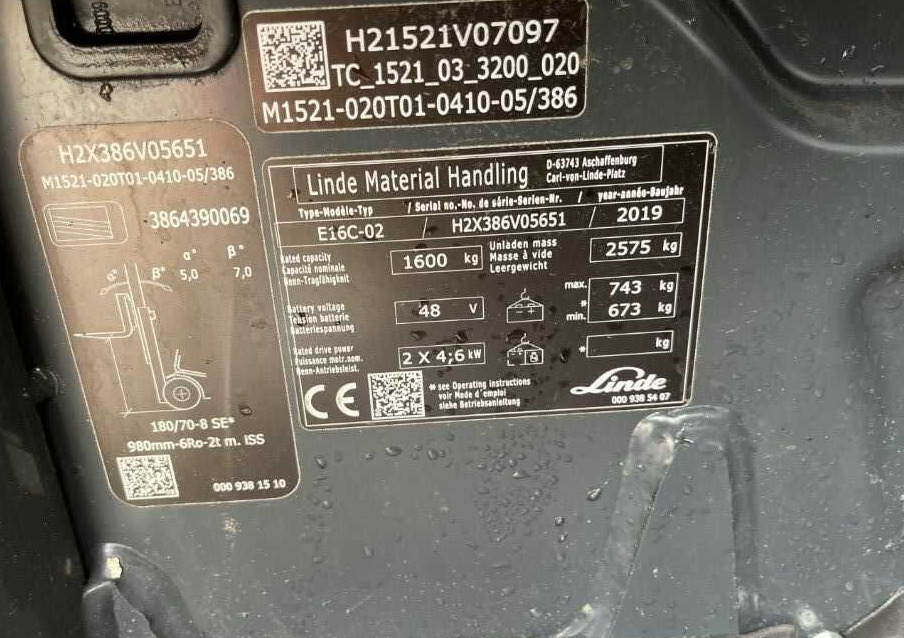Linde E16C-02 - Electric forklift: picture 4 Linde E16C-02 - Electric forklift: picture 4