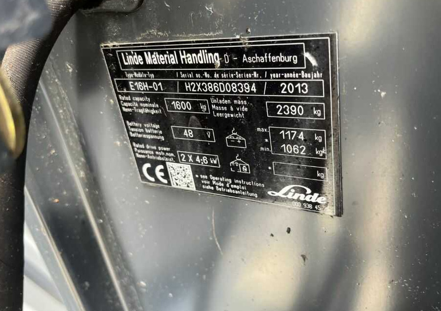 Linde E16H-02 - Electric forklift: picture 4 Linde E16H-02 - Electric forklift: picture 4