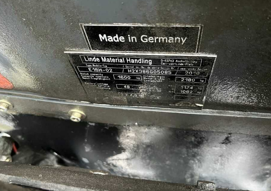 Linde E16H-02 - Electric forklift: picture 4 Linde E16H-02 - Electric forklift: picture 4