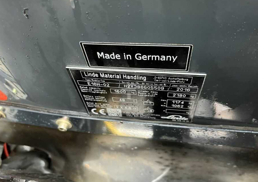 Linde E16H-02 - Electric forklift: picture 4 Linde E16H-02 - Electric forklift: picture 4
