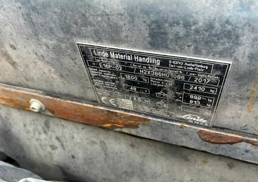 Linde E16P-02 - Electric forklift: picture 4 Linde E16P-02 - Electric forklift: picture 4