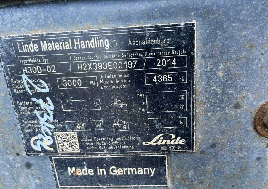 Linde H30D-02 - Diesel forklift: picture 4 Linde H30D-02 - Diesel forklift: picture 4