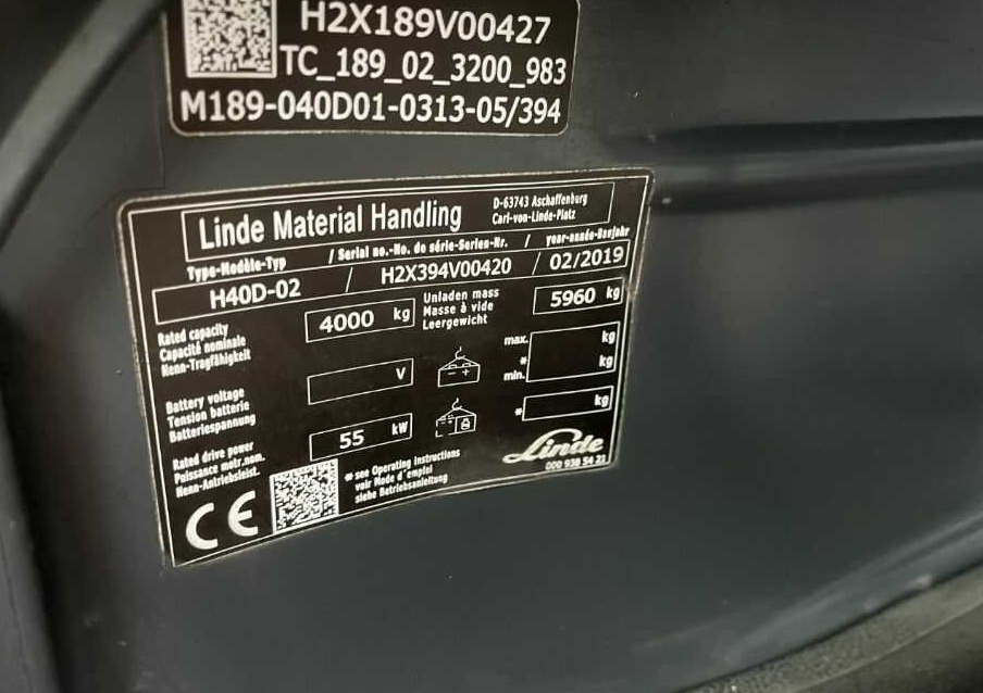 Linde H40D-02 - Diesel forklift: picture 4 Linde H40D-02 - Diesel forklift: picture 4