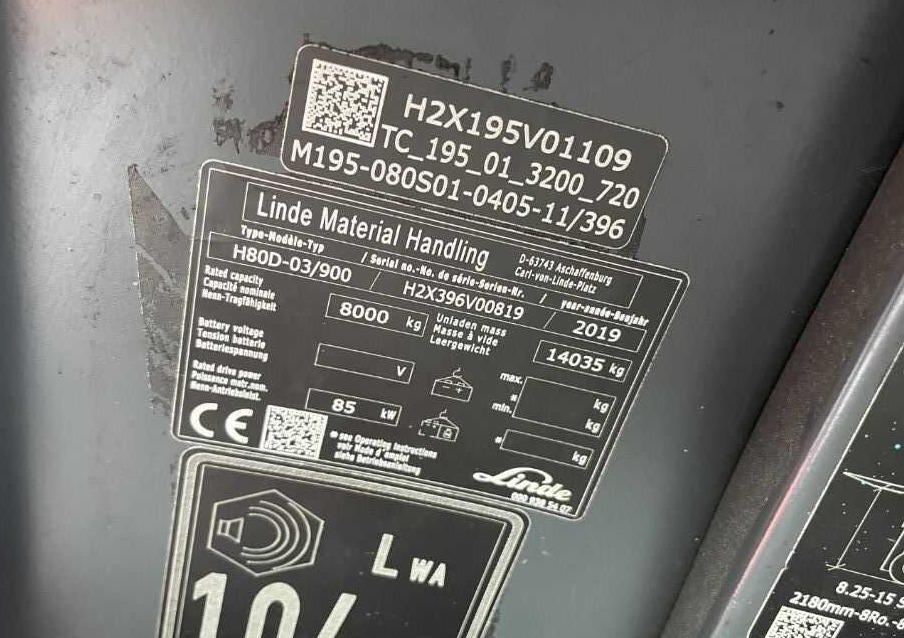 Linde H80D-03/900 - Diesel forklift: picture 4 Linde H80D-03/900 - Diesel forklift: picture 4